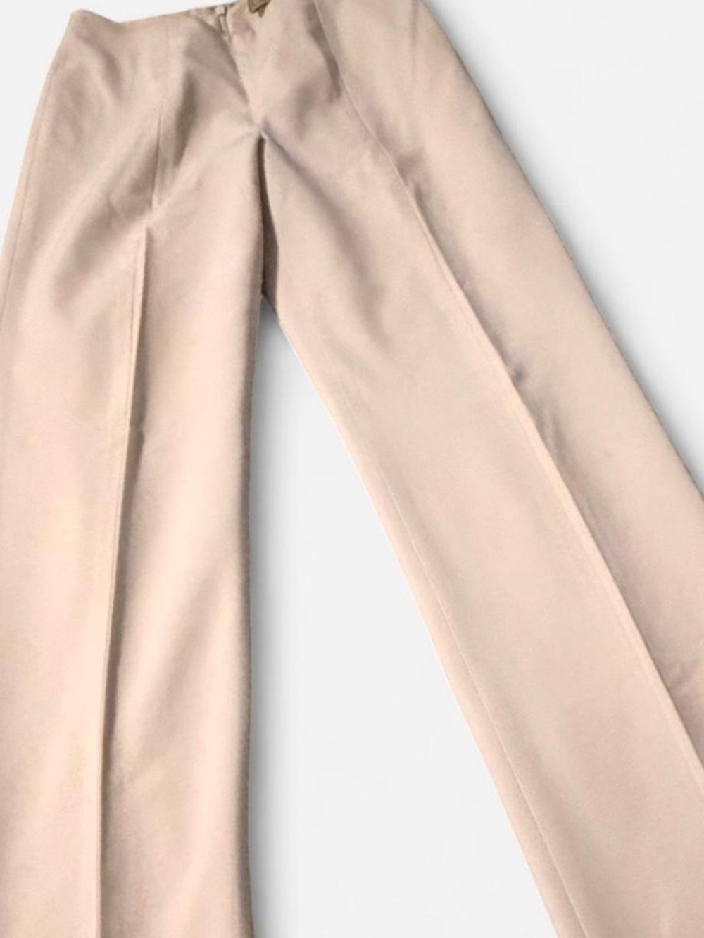 Caslon Light Cream Wide-Leg Women’s Trousers, Size 0